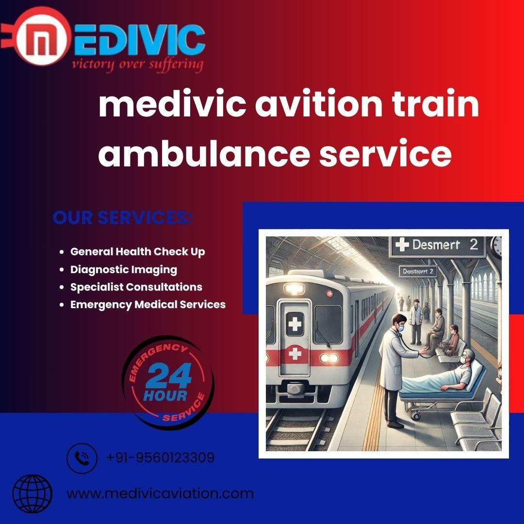 Medivic Aviation Train Ambulance in Patna provides high-quality care 