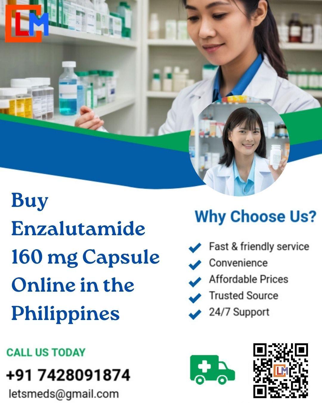 Buy Enzalutamide 160 mg Capsule Online in the Philippines From LetsMeds