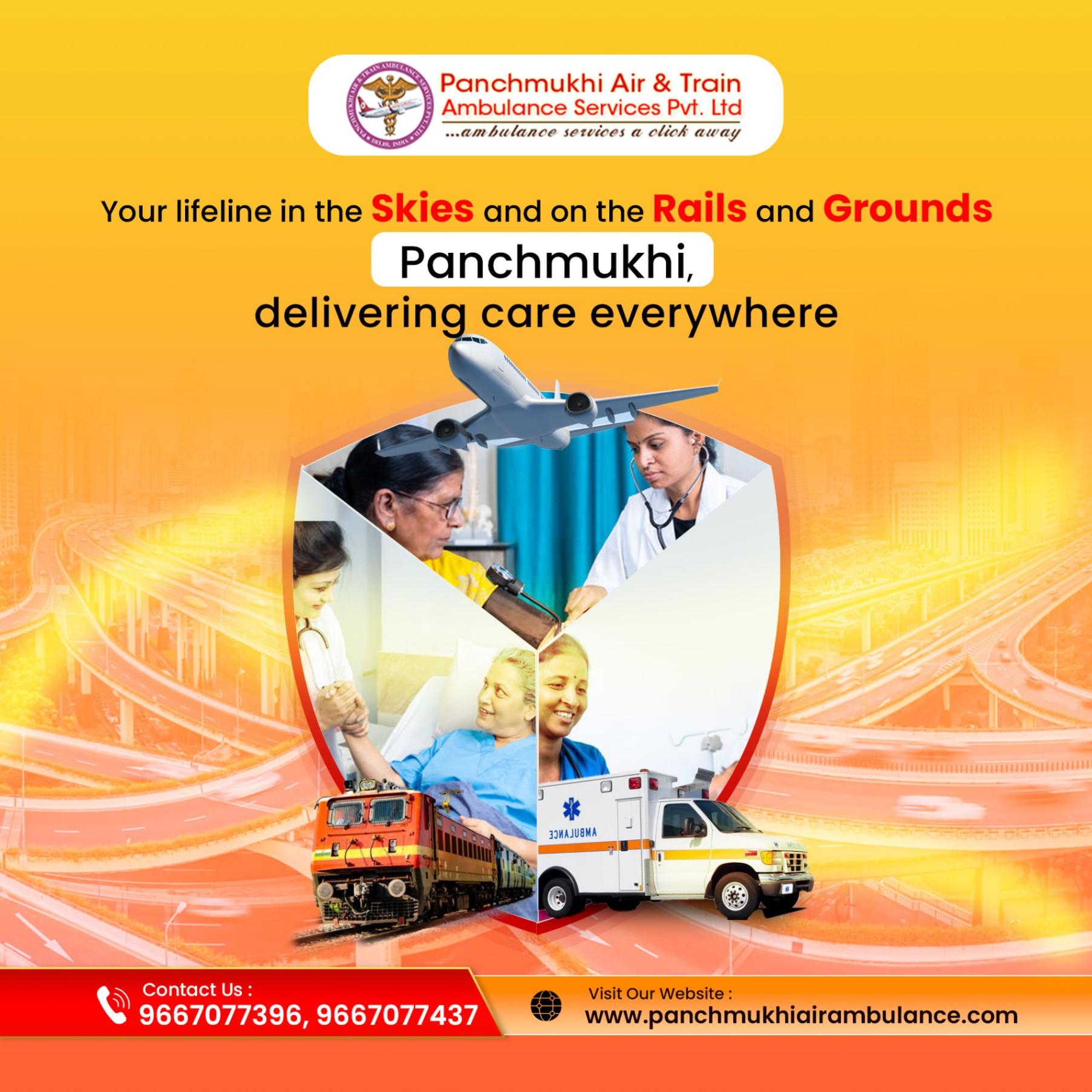 Choose Panchmukhi Air and Train Ambulance Services in Vijayawada 