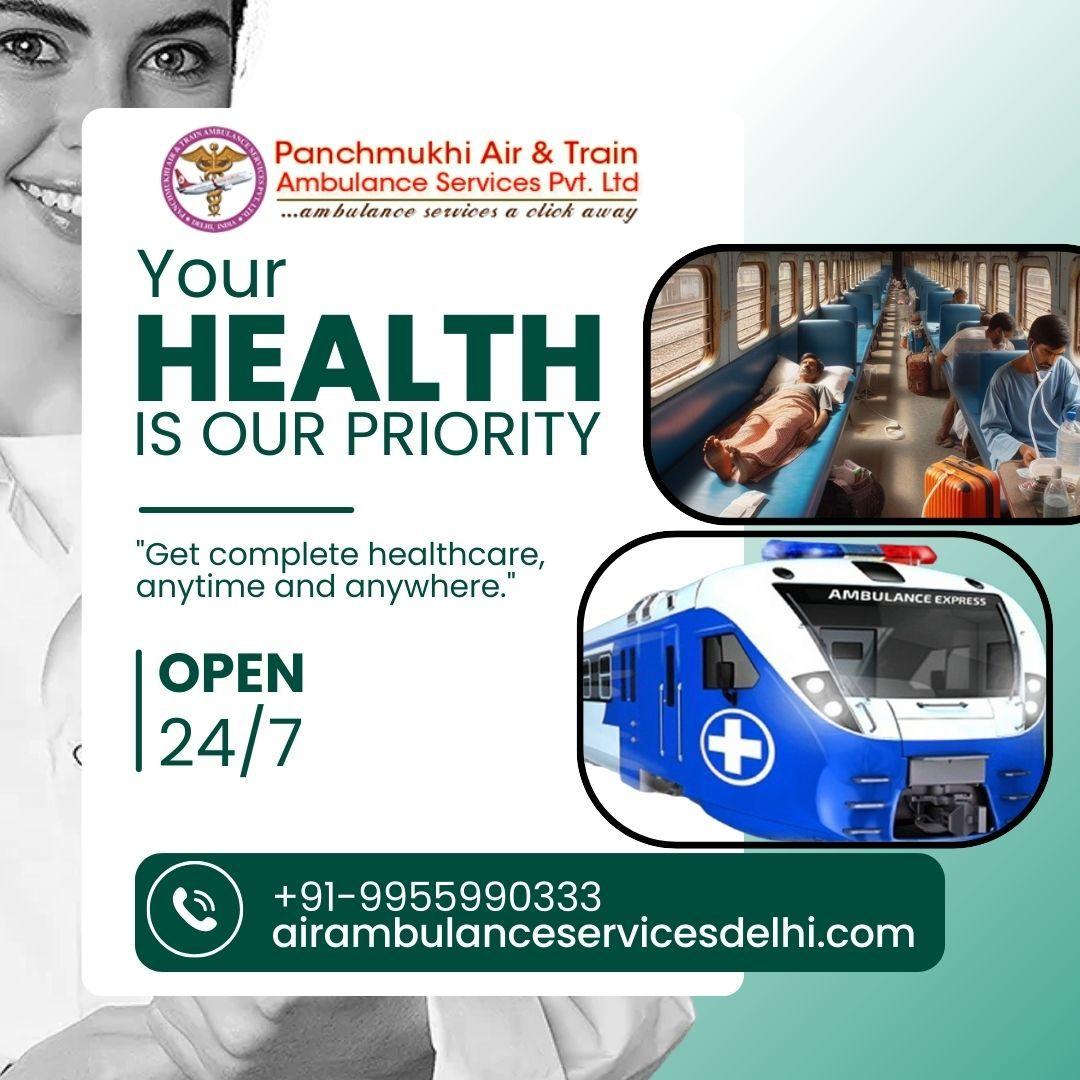 Panchmukhi Train Ambulance Service in Ranchi Offers Bed-to-Bed Transfers 