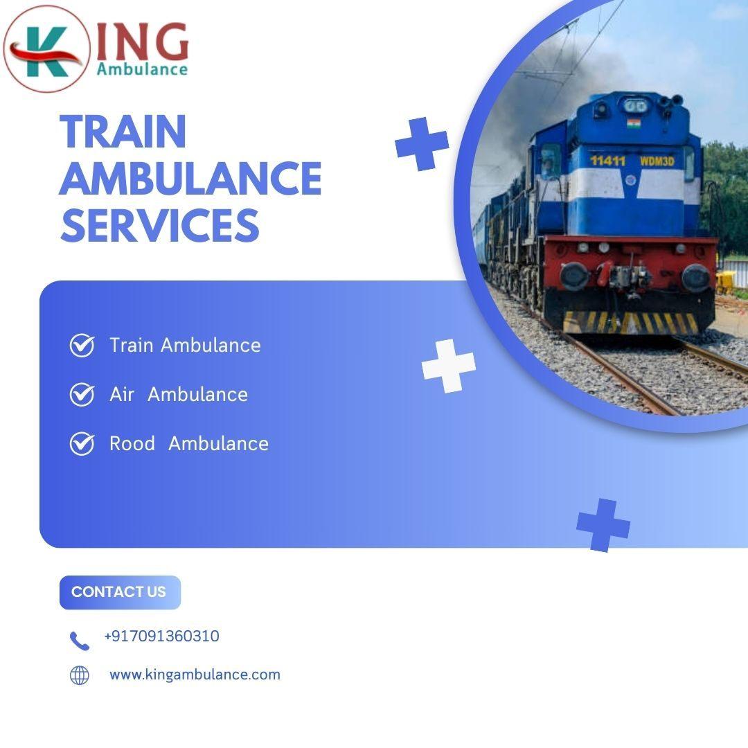 King is widely recognized for providing Safe Train Ambulance in Patna 
