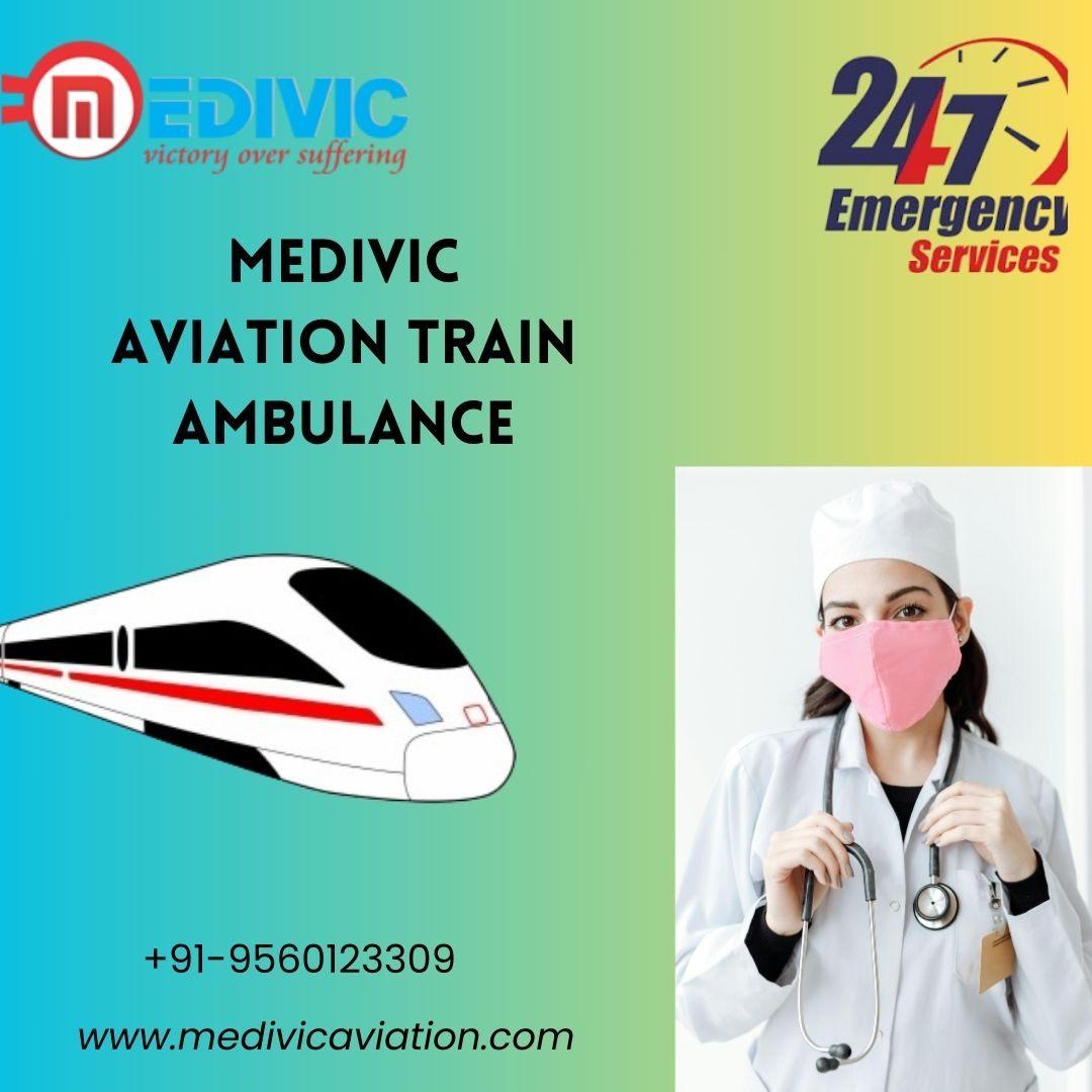 Medivic Aviation Train Ambulance is staffed with Paramedics and EMTs in Ranchi