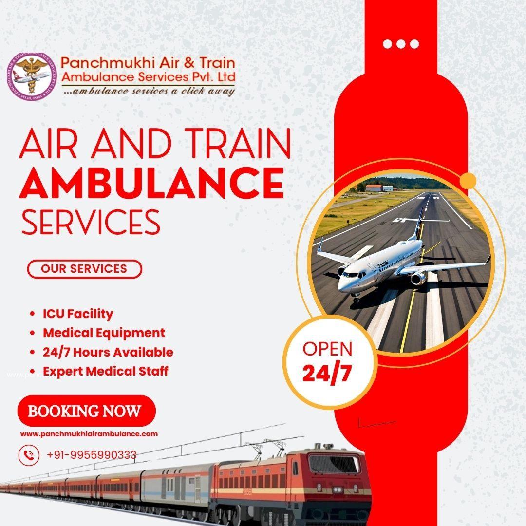 Avail Panchmukhi Air and Train Ambulance Services in Hyderabad 