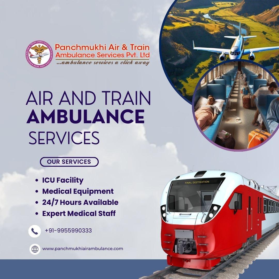 Hire Panchmukhi Air and Train Ambulance Services in Patna with Hassle-Free 