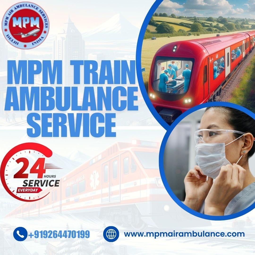 Inside the trains, MPM Train Ambulance in Kolkata contains an intensive care uni
