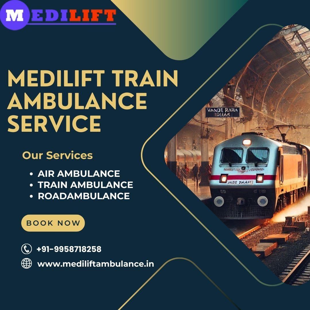 Medilift Train Ambulance in Dibrugarh provides all Necessary Medical Facilities