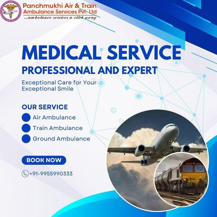 Get Complication-Free Panchmukhi Air and Train Ambulance Services in Bhubaneswar