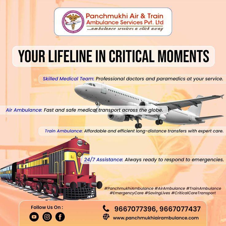 Choose Cost-Effective Air and Train Ambulance Services in Udaipur by Panchmukhi