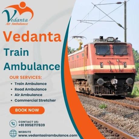 Vedanta Train Ambulance Service in Ranchi with ICU Facility & Medical Team