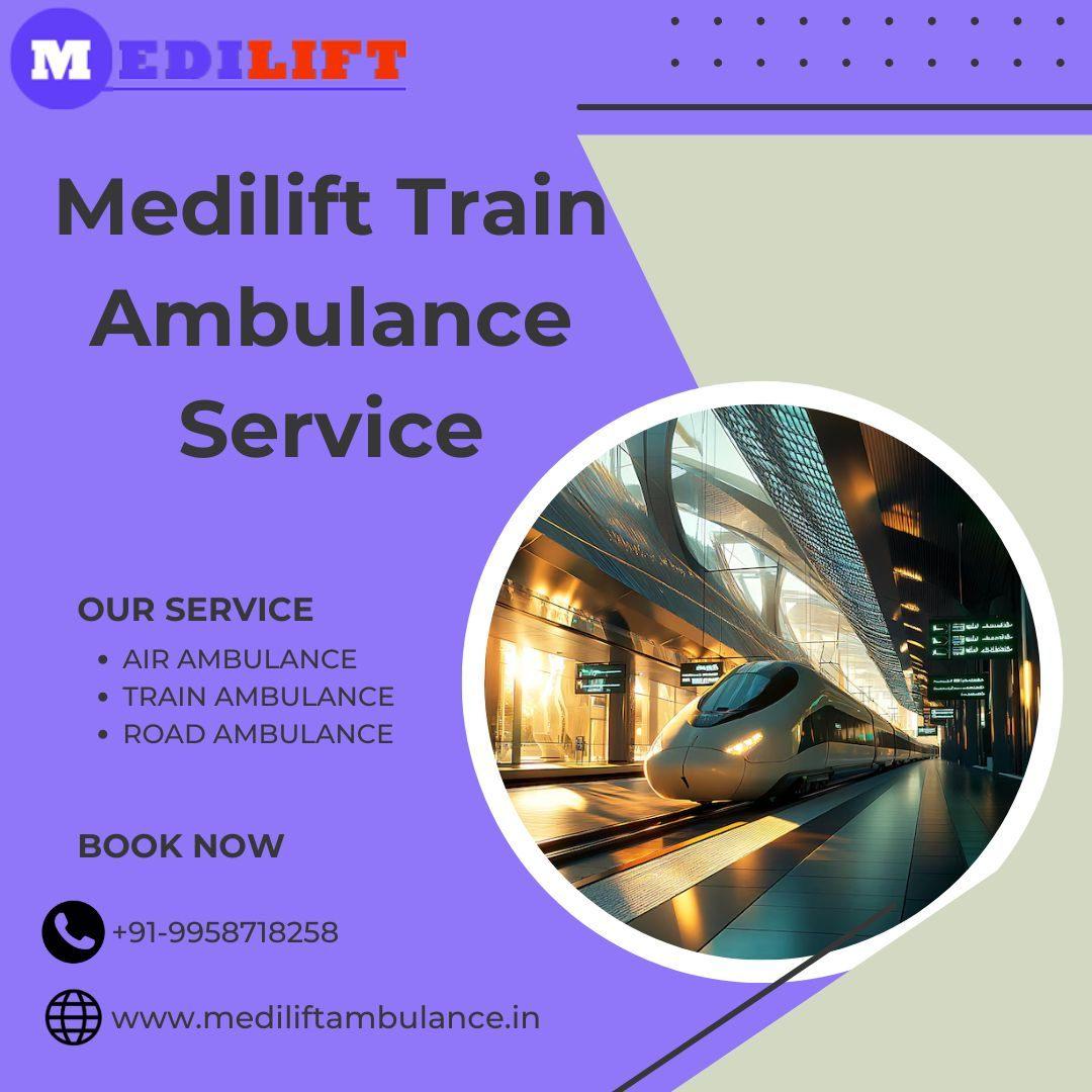 Choose Medilift Train Ambulance Service in Dibrugarh for a  Medical Transfer