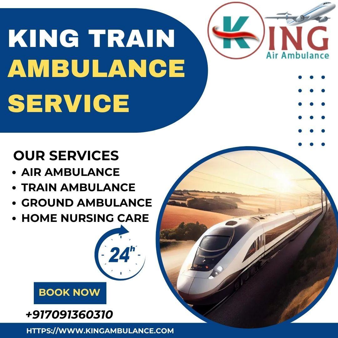 Book the Best King Train Ambulance Service in Jamshedpur with Medical Team 