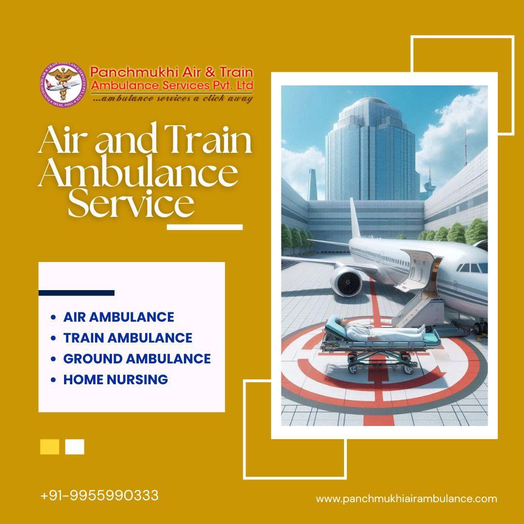 Hire Top Rated Air and Train Ambulance Services in Coimbatore by Panchmukhi