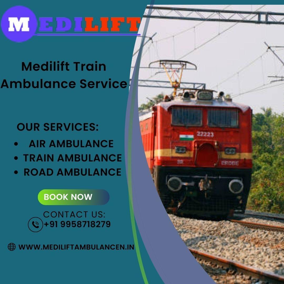 Medilift Train Ambulance transfers across cities and states of Allahabad