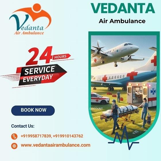 Book Vedanta Air Ambulance Service in Allahabad with Advanced Ventilator Setup