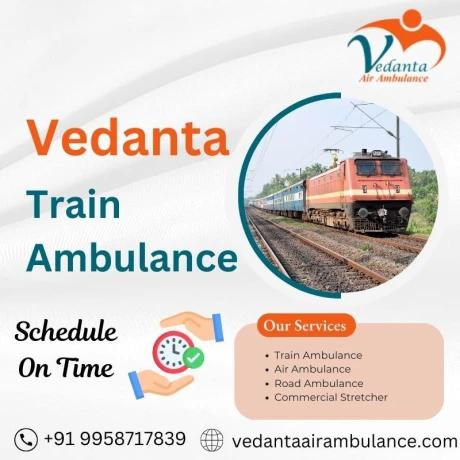 Vedanta Train Ambulance Service in Raipur for Long-Distance Transport
