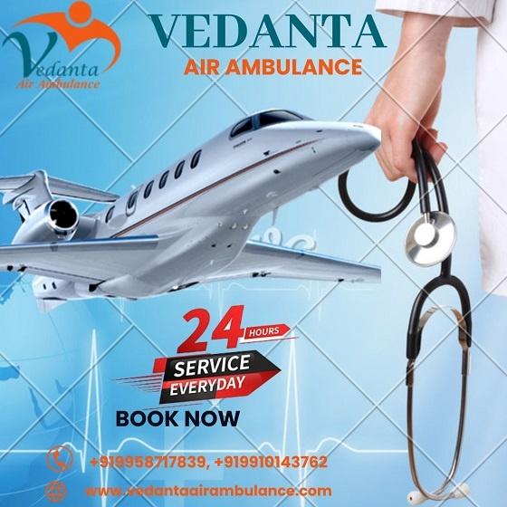 Comfortable Patient Transfer Air Ambulance Service in Cooch Behar by Vedanta