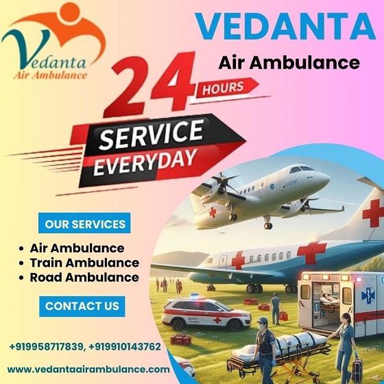 Hire Vedanta Air Ambulance in Ahmedabad with the Best Healthcare Facility