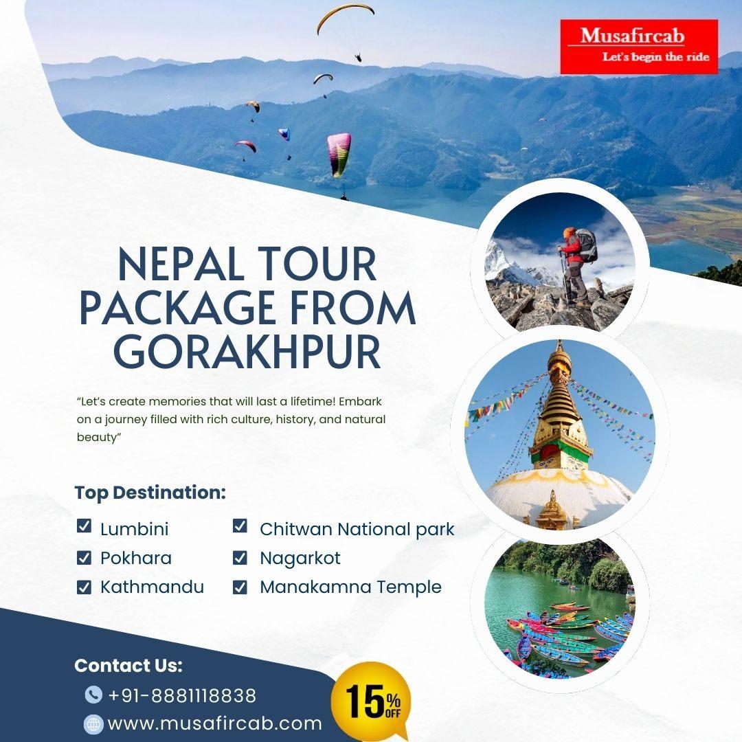 Nepal Tour Package from Gorakhpur, Gorakhpur to Nepal Tour Package 