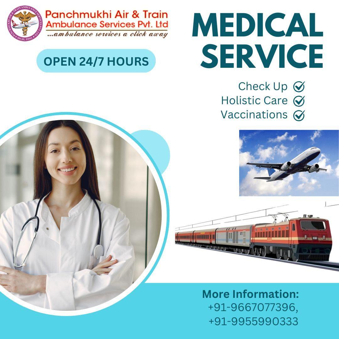 Choose Panchmukhi Air and Train Ambulance Services in Dehradun with  Staff