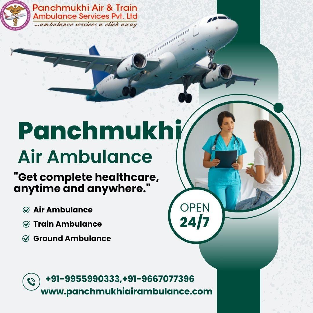 Shift your Loved ones by Panchmukhi Air and Train Ambulance Services in Surat