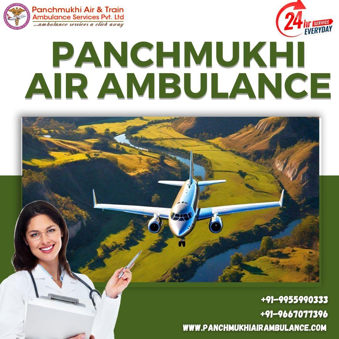 With Evolved Medical Services Hire Panchmukhi Air Ambulance Services in Patna