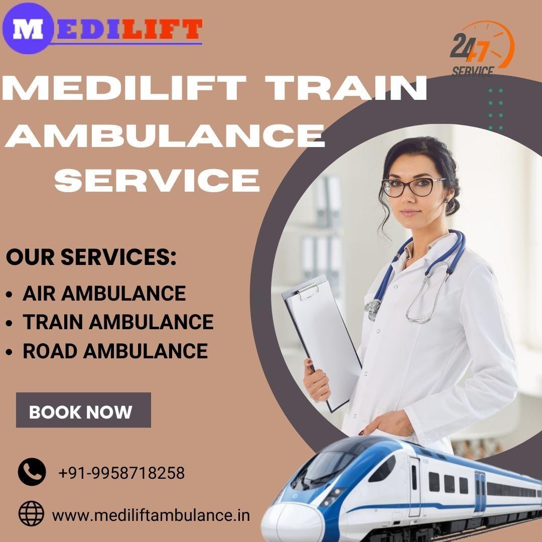 Medilift Train  Ambulance Services in Allahabad is the Best for Medical Care 