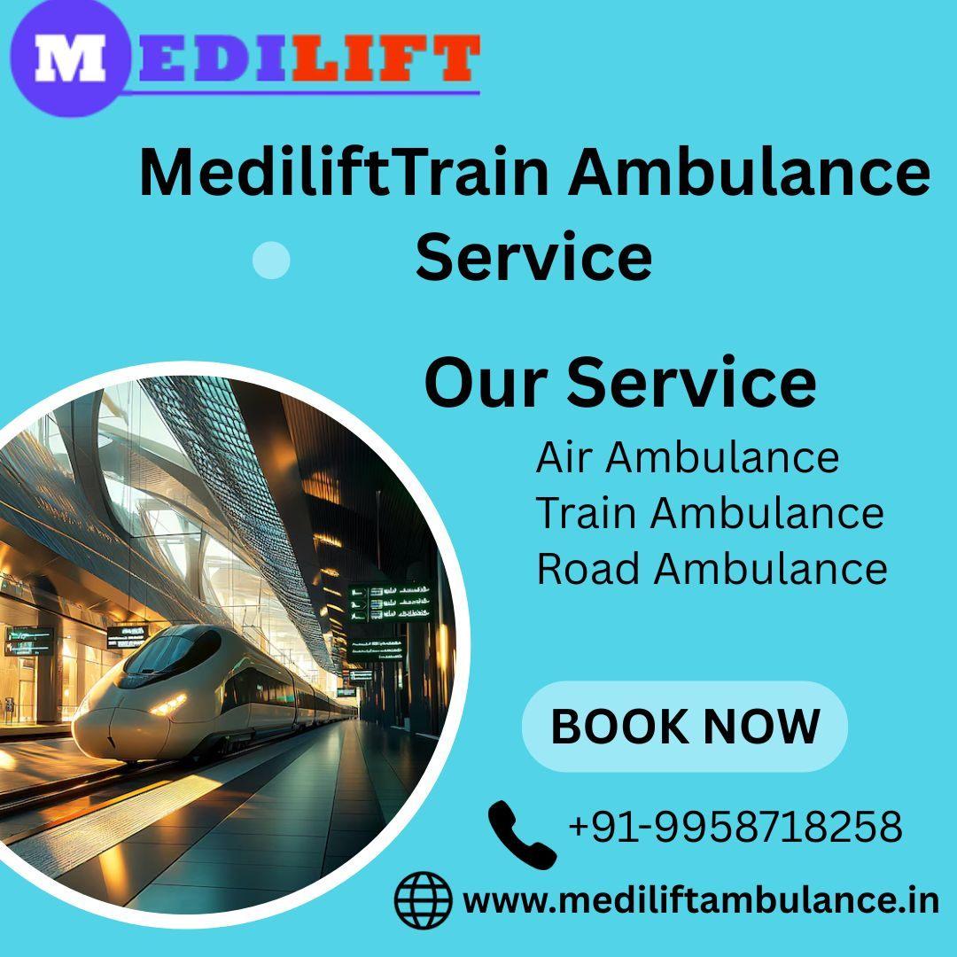 The Medilift Train Ambulance Service in Allahabad offers hygiene services