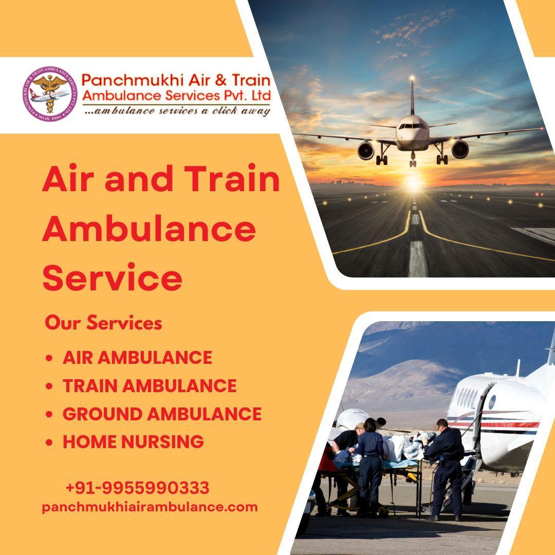 Hire Safe Medical Air and Train Ambulance Services in Kolkata By Panchmukhi