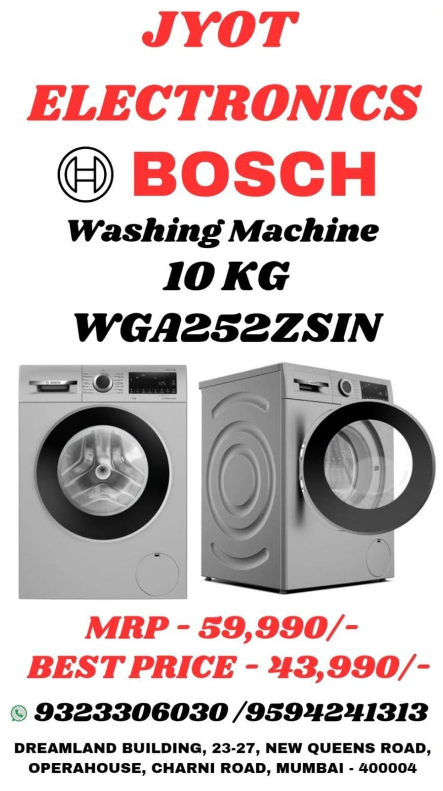 BOSCH FRONT LOAD WASHING MACHINE 10 KG 