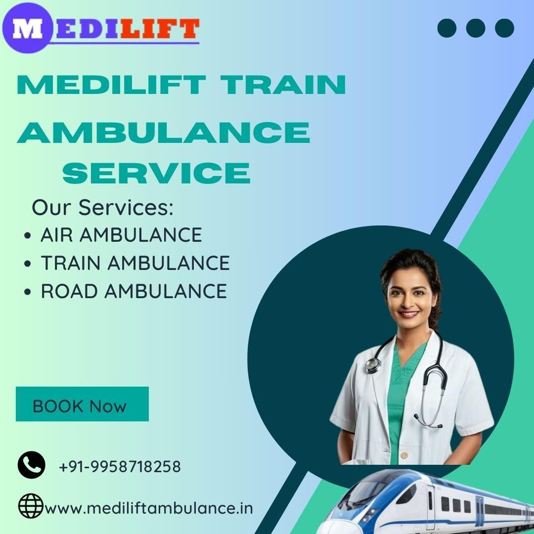 Medilift Train Ambulance in Dibrugarh Provides Hassle-Free Transfer Experience