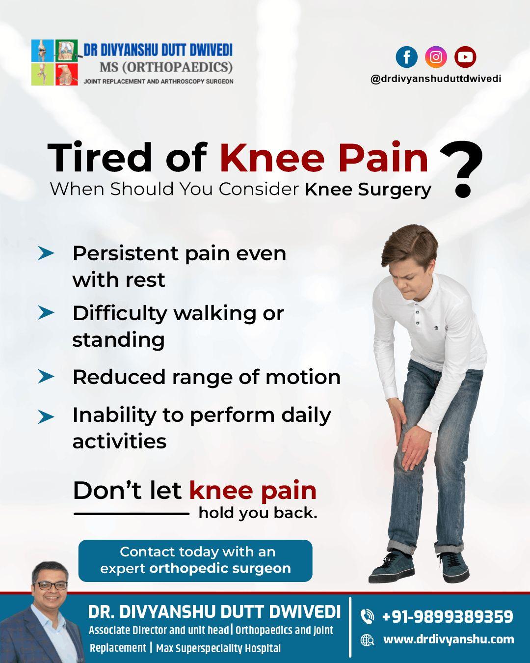 Dr. Divyanshu  Say Goodbye to Knee Pain!
