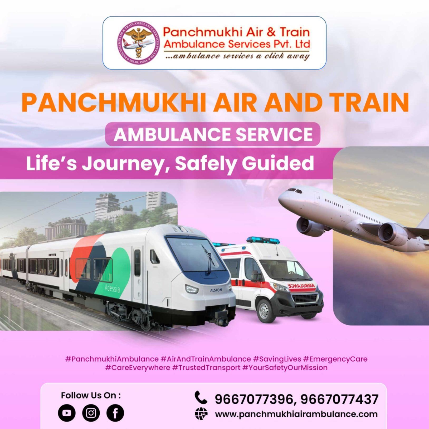 Panchmukhi Train Ambulance in Patna always provide Safety to Patients