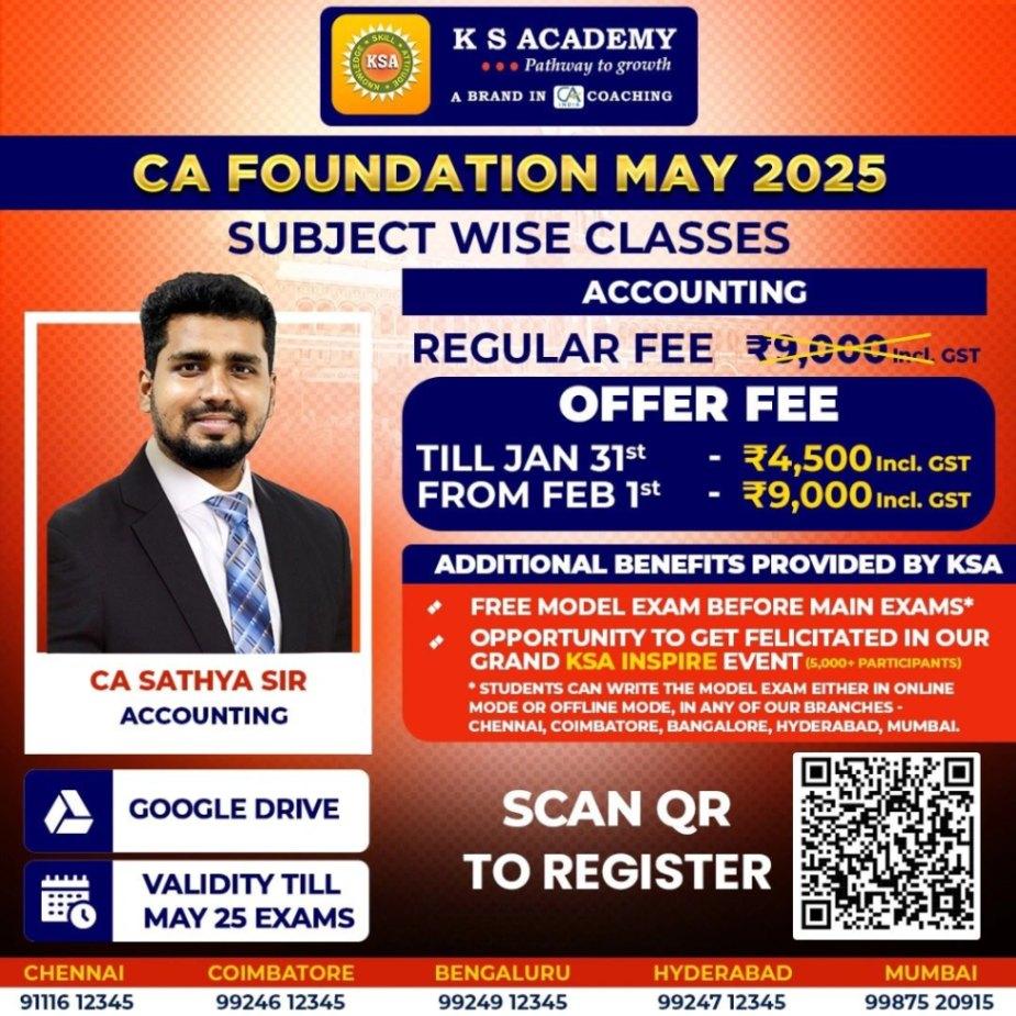 CA Foundation, Inter & Final  May 2025 Exam Dates Announced!