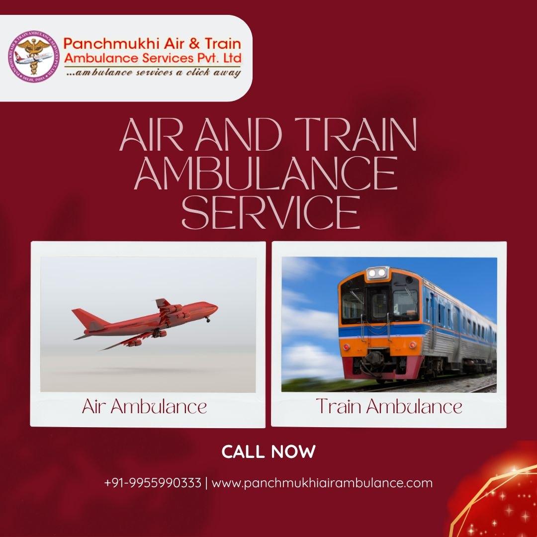 Choose ICU Equipped Air and Train Ambulance Services in Raipur By Panchmukhi