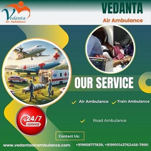 Take Vedanta Air Ambulance Service in Jammu with Advanced Medical Equipment