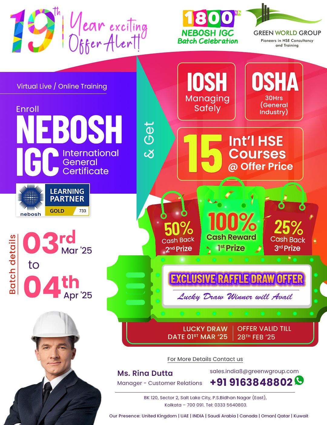    NEBOSH IGC  Your Gateway to Global HSE Success! 