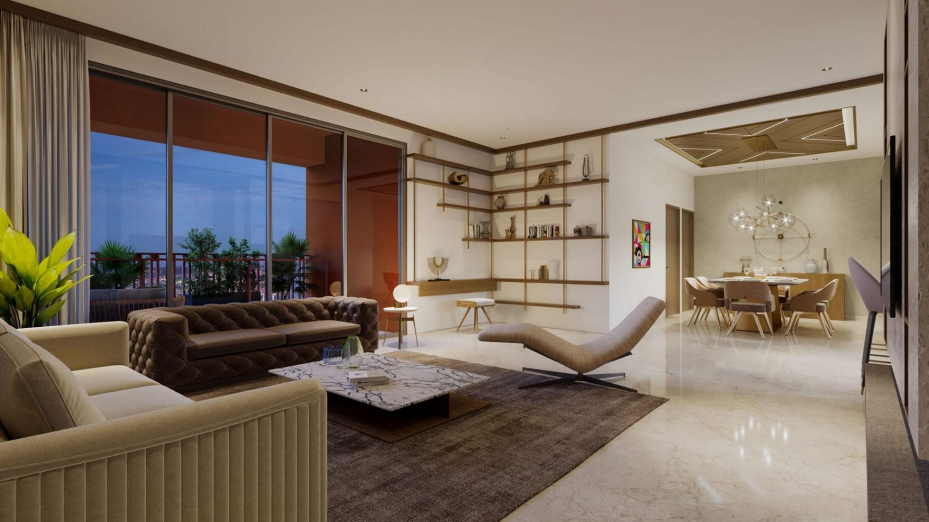 Find the perfect 4 BHK flat in Thaltej with ample space, top amenities