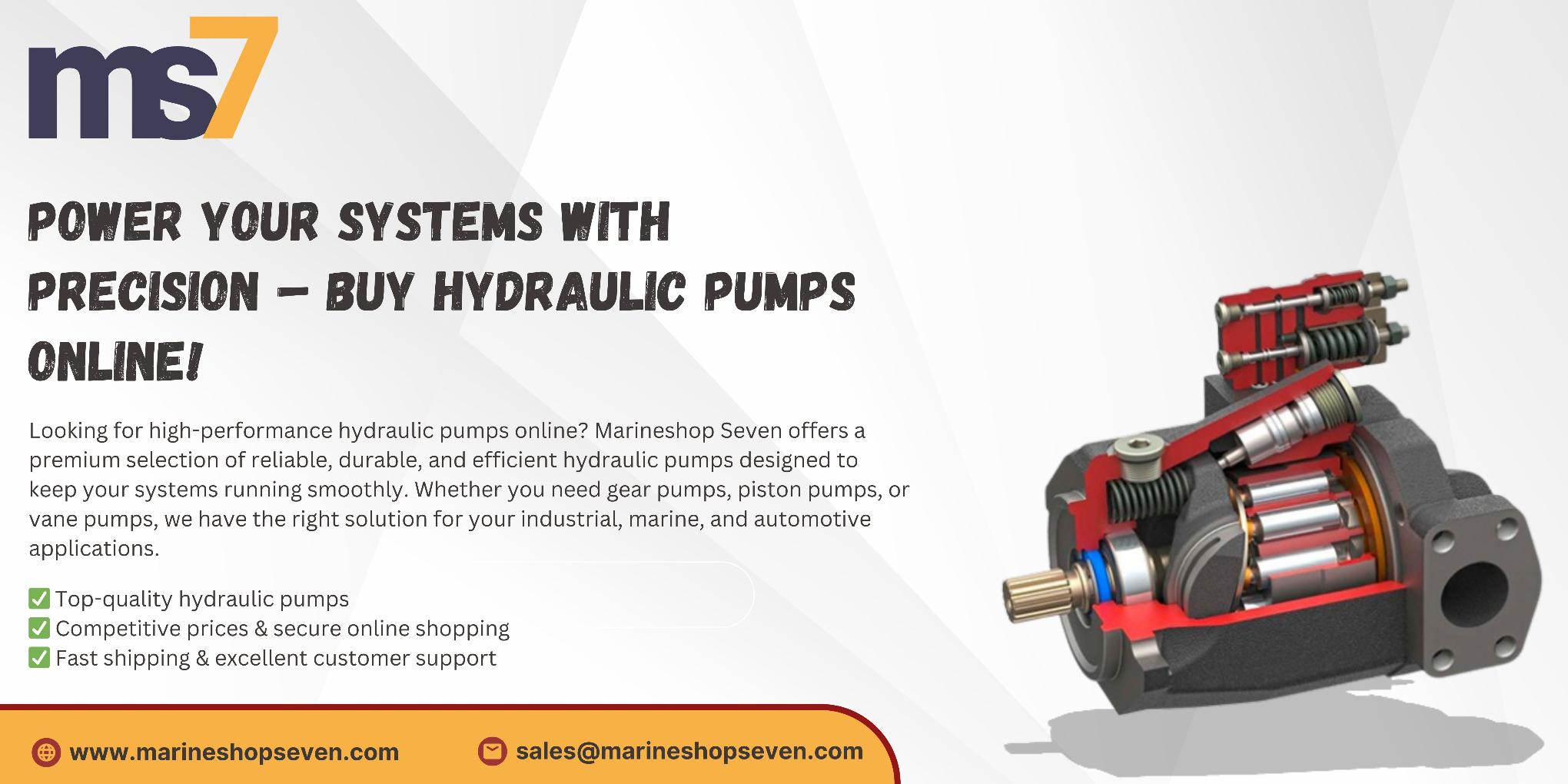 Power Your Systems with Precision Buy Hydraulic Pumps Online