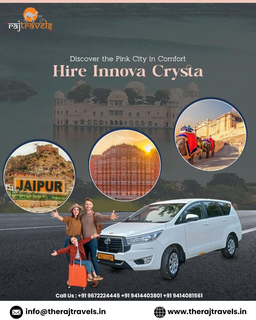 Innova Crysta hire Jaipur |  | therajtravels.in