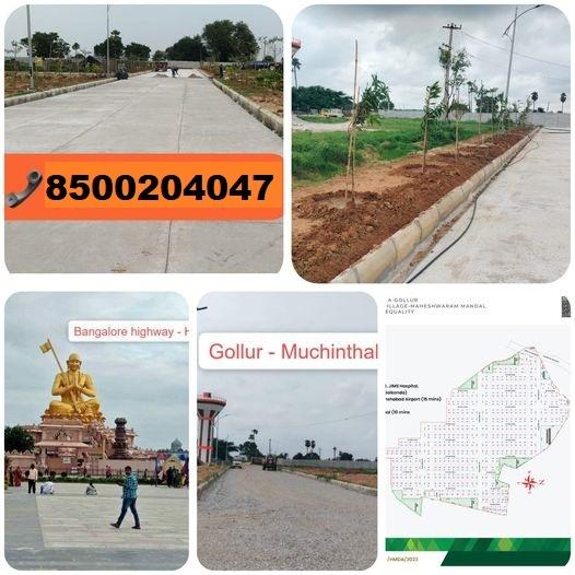Premium Villa Plots for sale In Gollur #Shamshabad -Banaglore Highway-8500204047