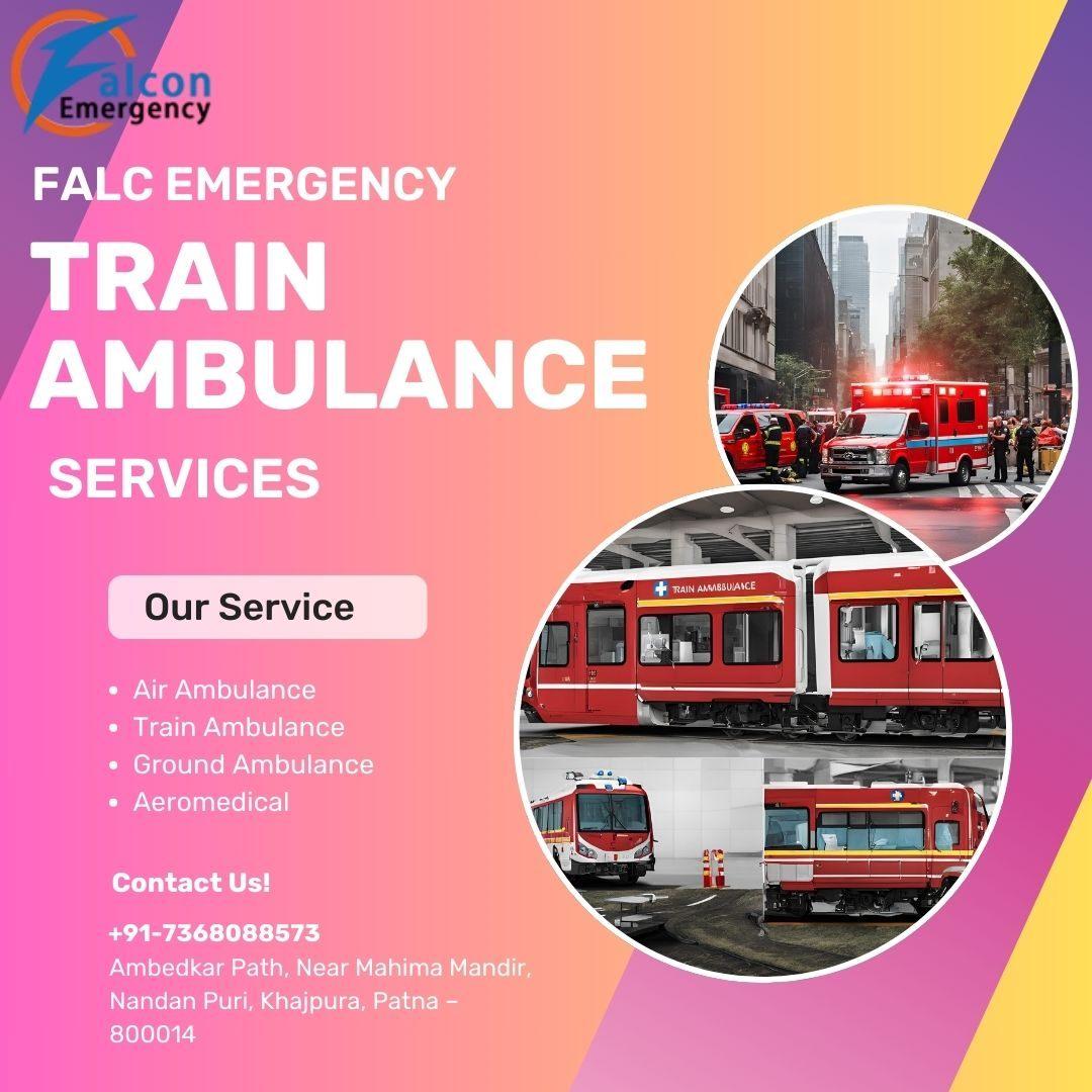 Offered for 24 hours at FALC Train Ambulance in Guwahati