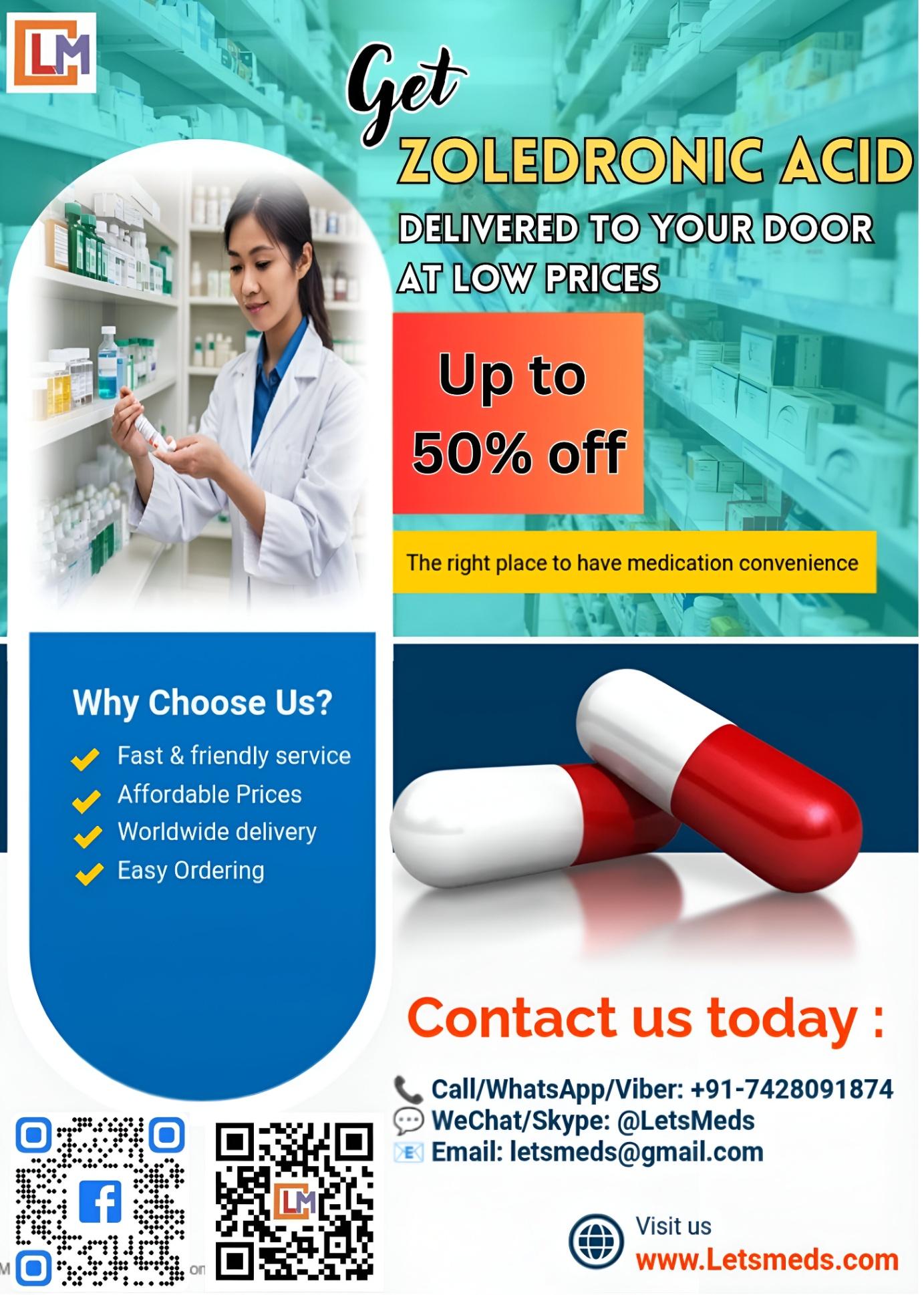 Get Zoledronic Acid Delivered to Your Door at Low Prices