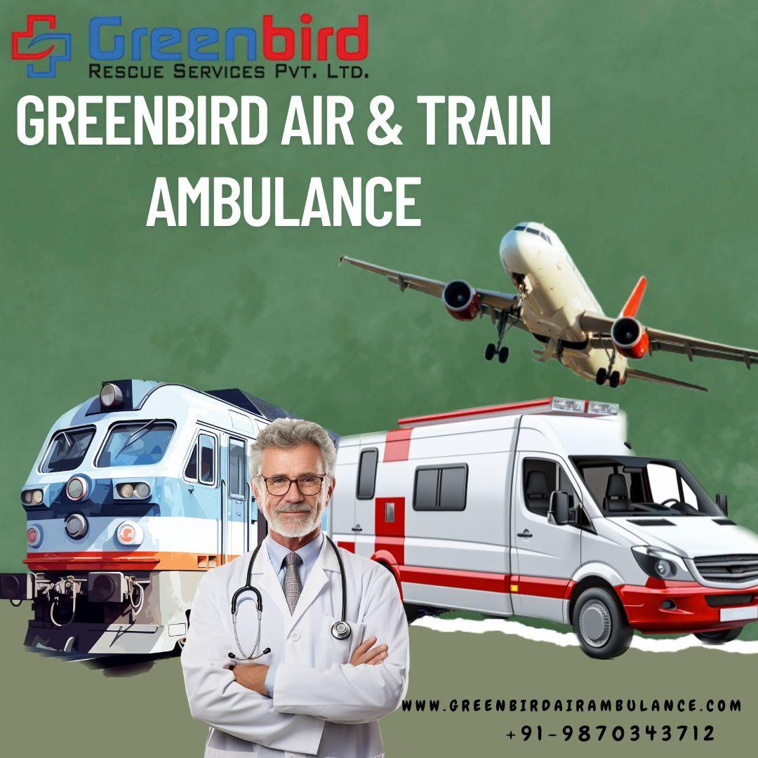 Greenbird Air and Train Ambulance Services in Kolkata Transports Patients