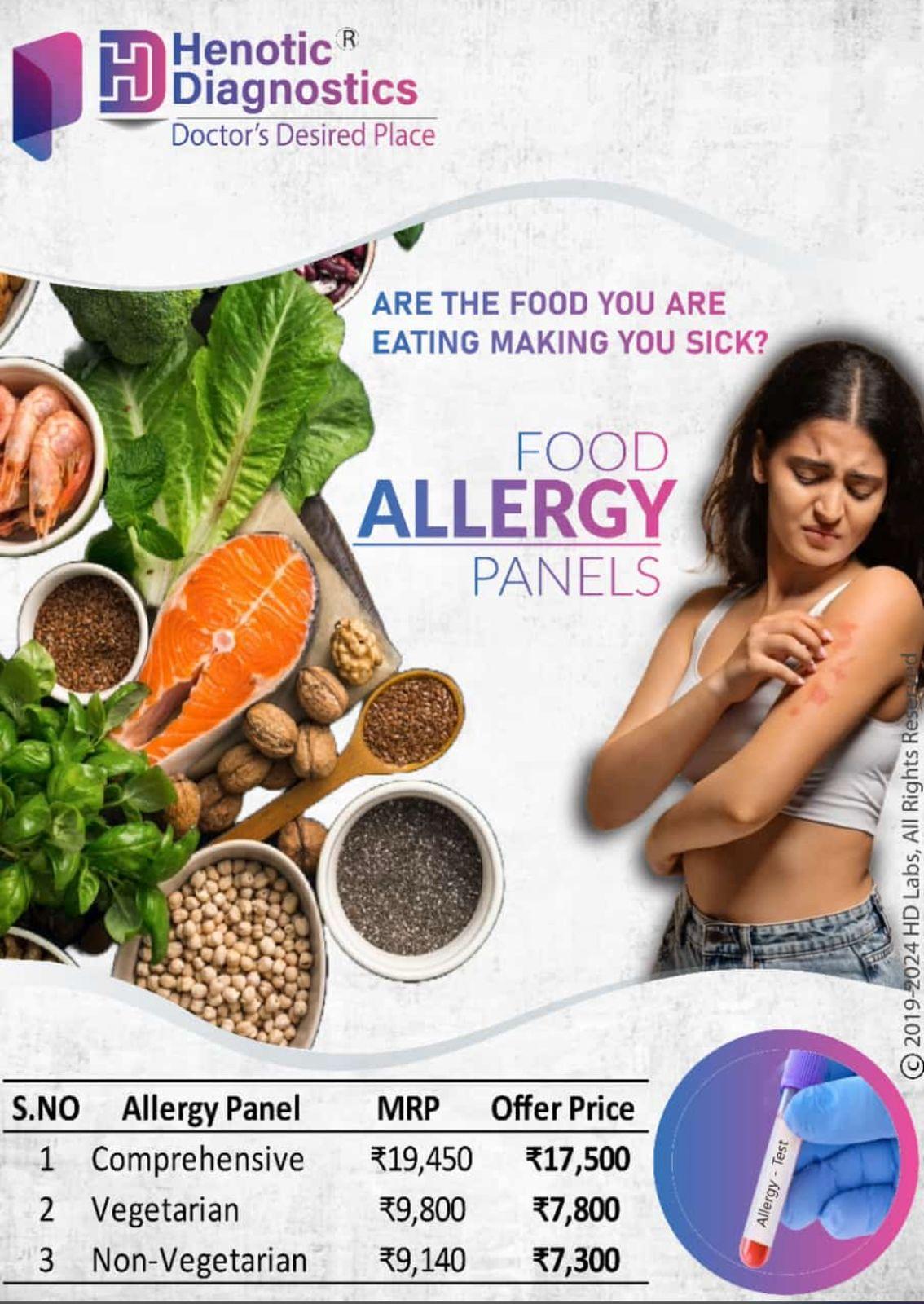 Food Allergy Test at Henotic Diagnostics