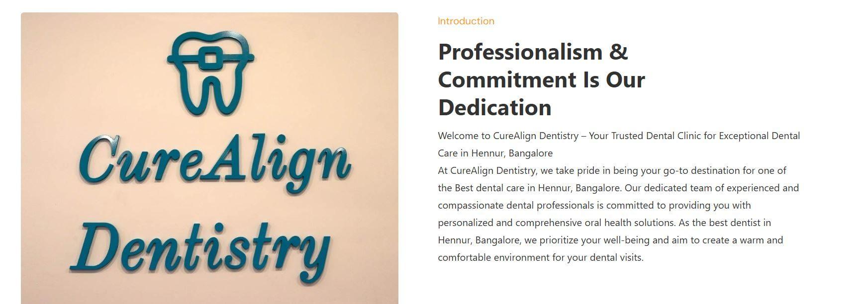 Best Dental Clinic in Hennur Bangalore - CureAlign Dentistry