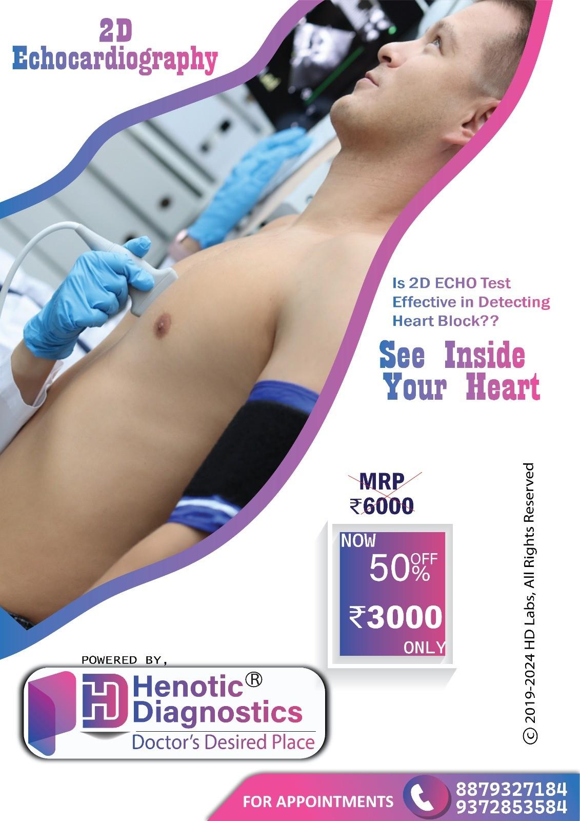  2D Echo Test at Henotic Diagnostics, Kharghar