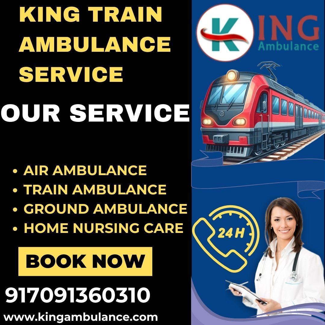 King Train Ambulance Service in Patna provides the Highest Quality Care
