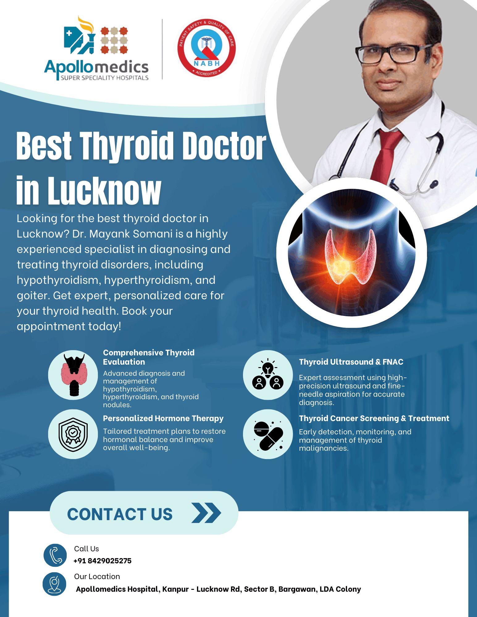 Best Thyroid Doctor in Lucknow | Consult Dr. Mayank Somani