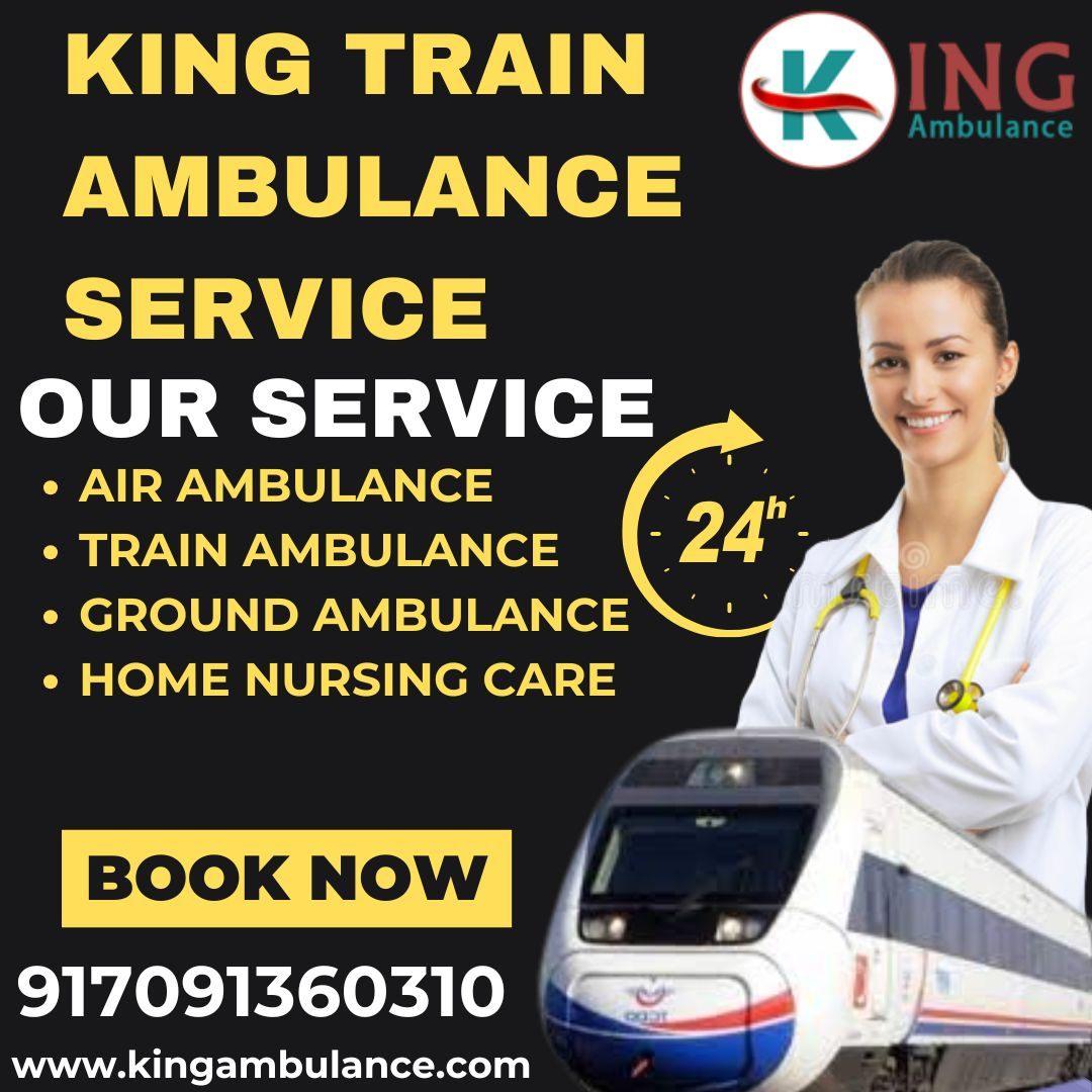 Book King Train Ambulance in Raipur to Transport Your Patients Safely