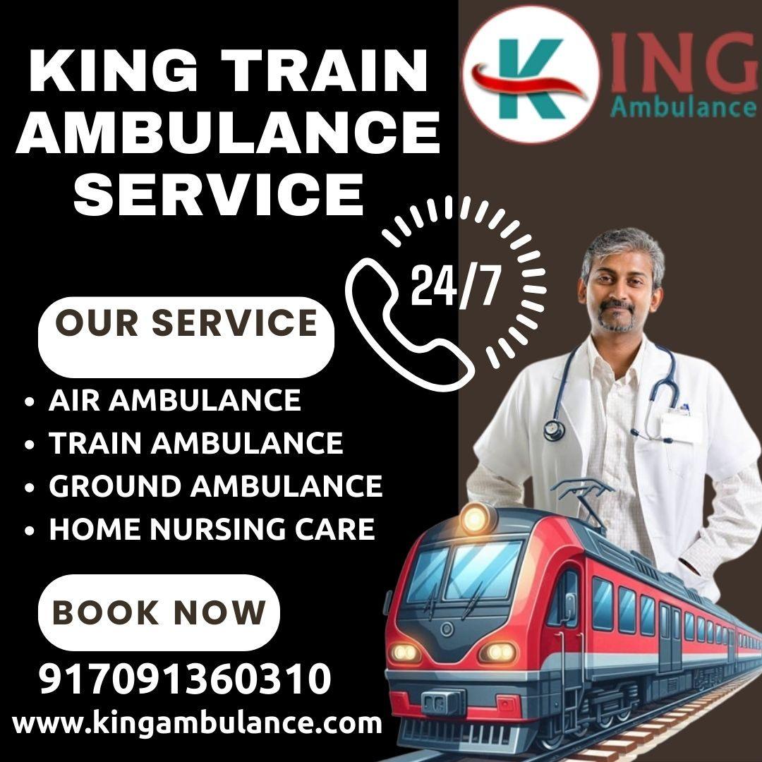 King Train Ambulance Service in Patna provides the Highest Quality Care